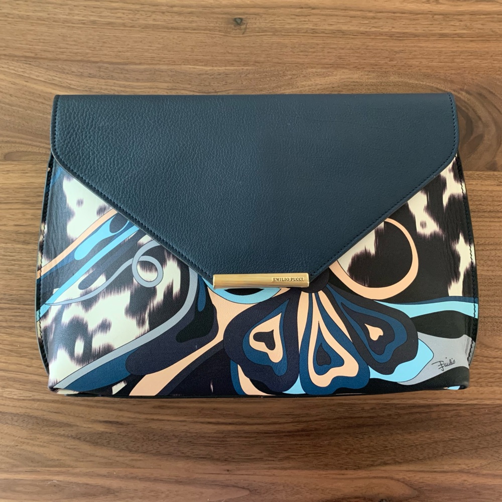 Emilio Pucci Clutch Bag Purse Designer Lux
